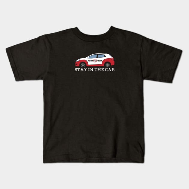 Stay In The Car Kids T-Shirt by Migs
